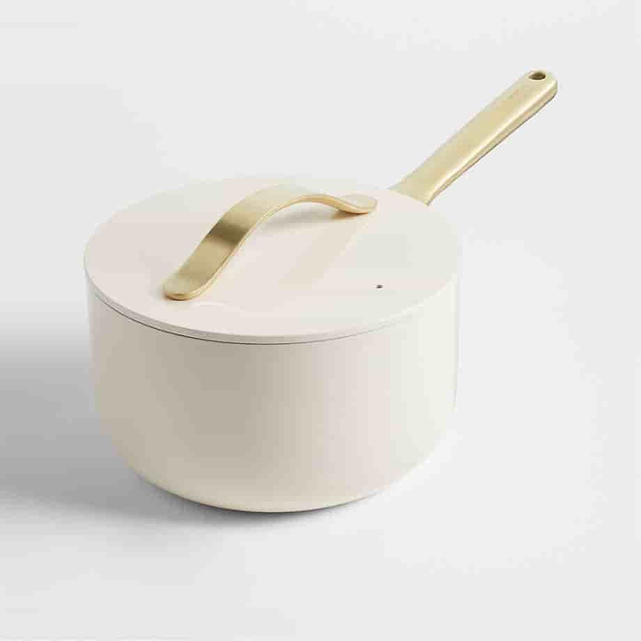 kitchnet Home Cream Supper Non-Stick Ceramic Sauce Pan