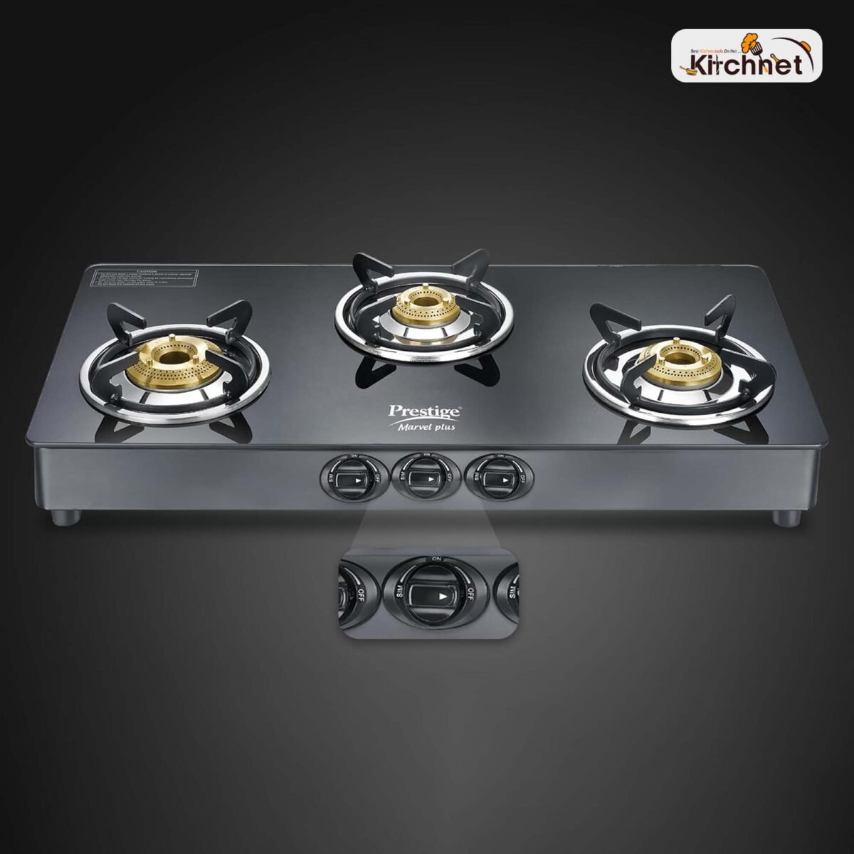 MARVEL PLUS(SUPERIOR TOUGHED GLASS GAS STOVE )