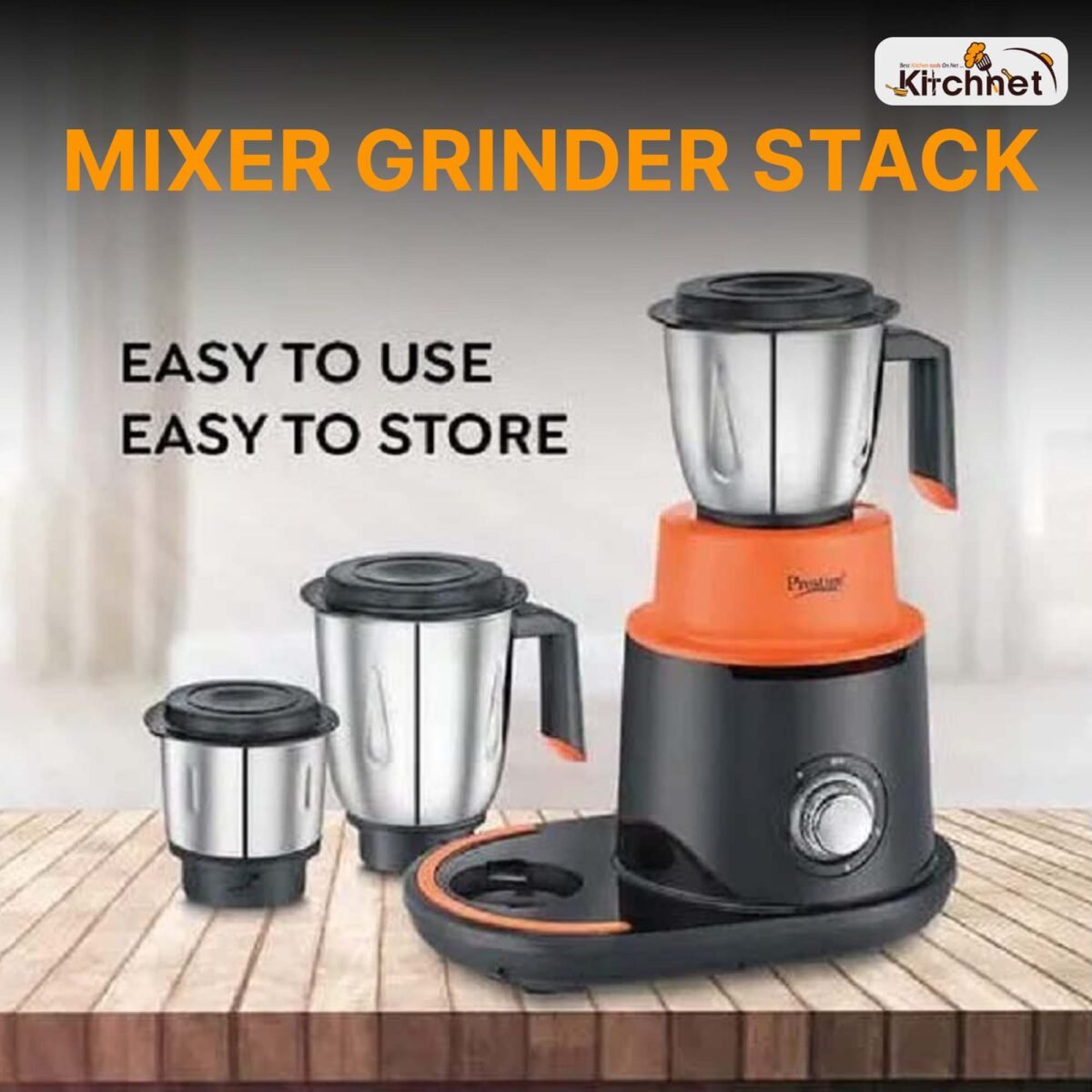 Prestige 750 Watts Stack-O-Mix Mixer Grinder