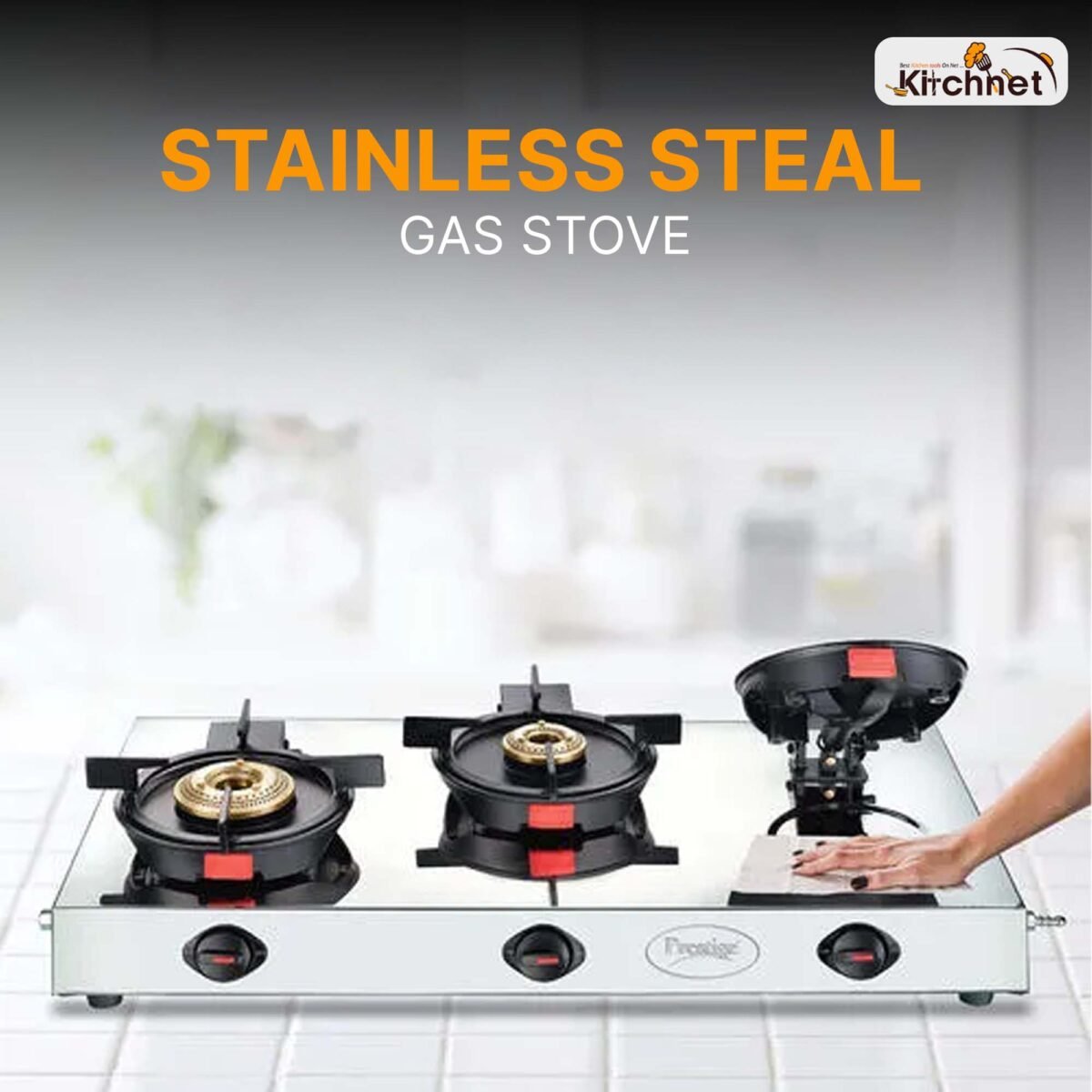 STAINLESS STEAL GAS STOVE