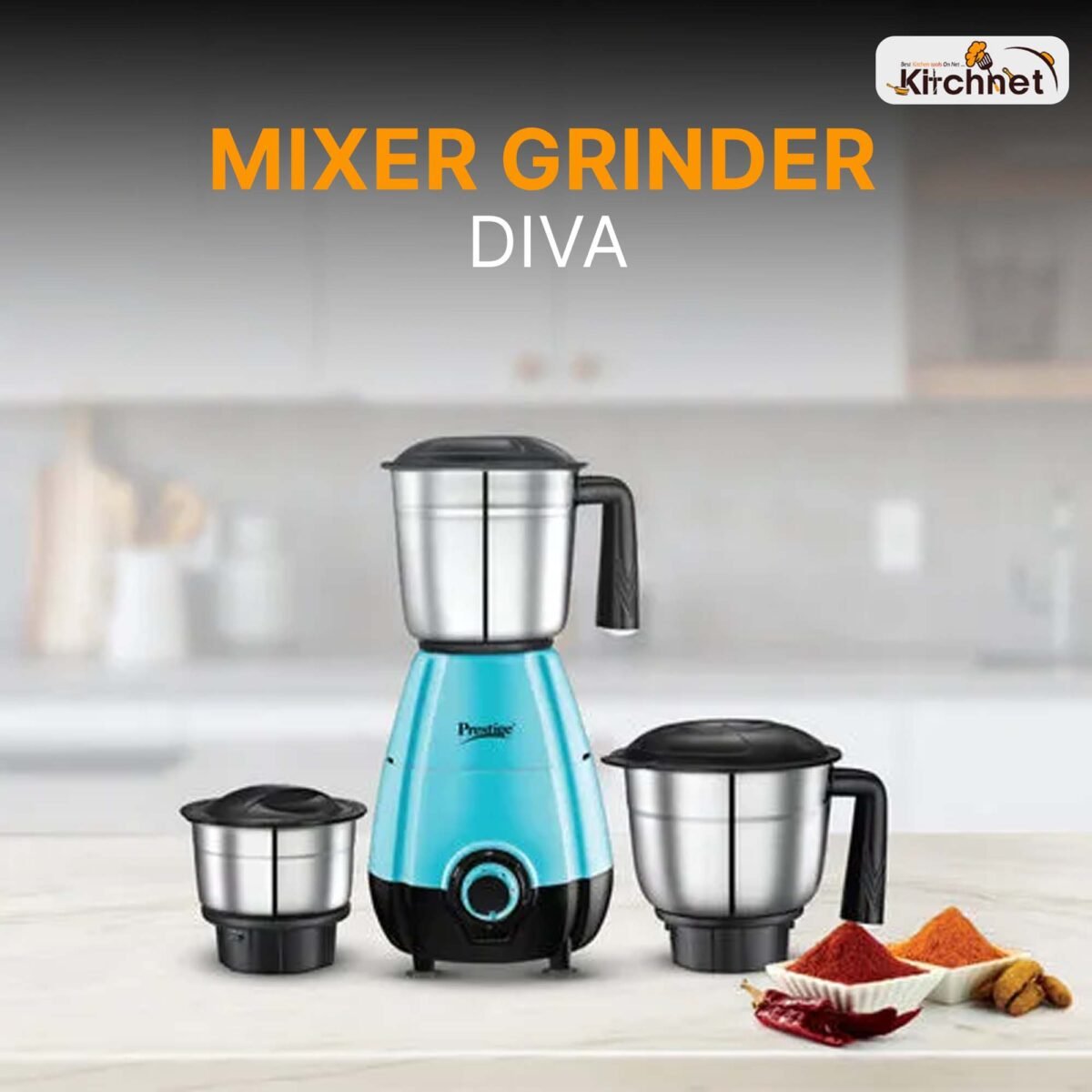 Prestige 500 Watts Diva Mixer Grinder