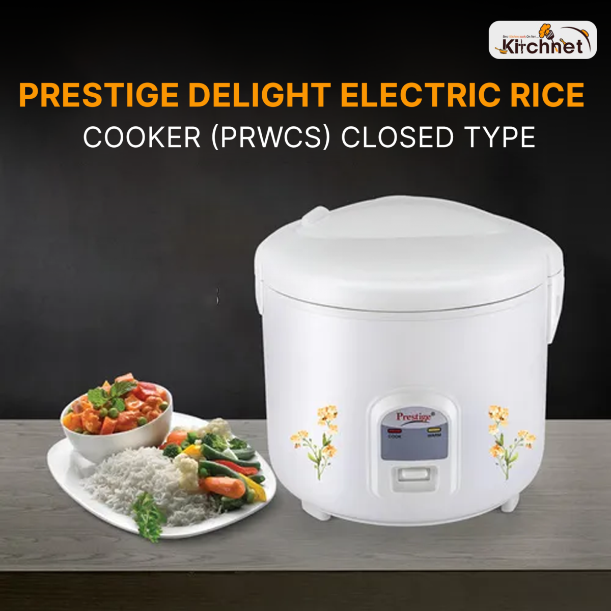 PRESTIGE DELIGHT ELECTRIC RICE COOKER (PRWCS) CLOSED TYPE