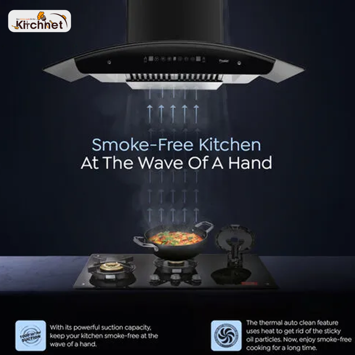 PRESTIGE KITCHEN HOOD ZEN SILENT CHIMNEY