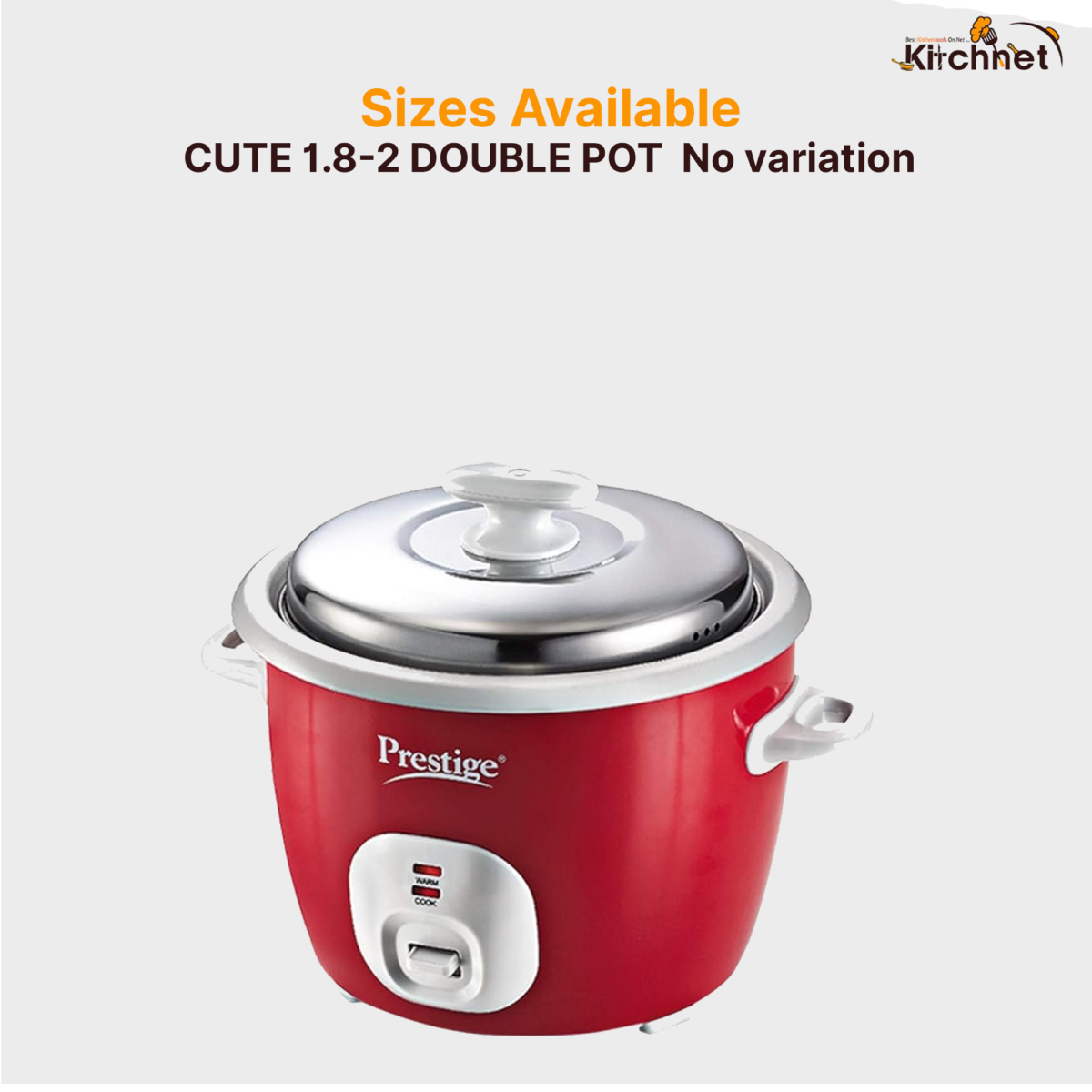PRESTIGE DELIGHT ELECTRIC RICE COOKER CUTE DOUBLE POT