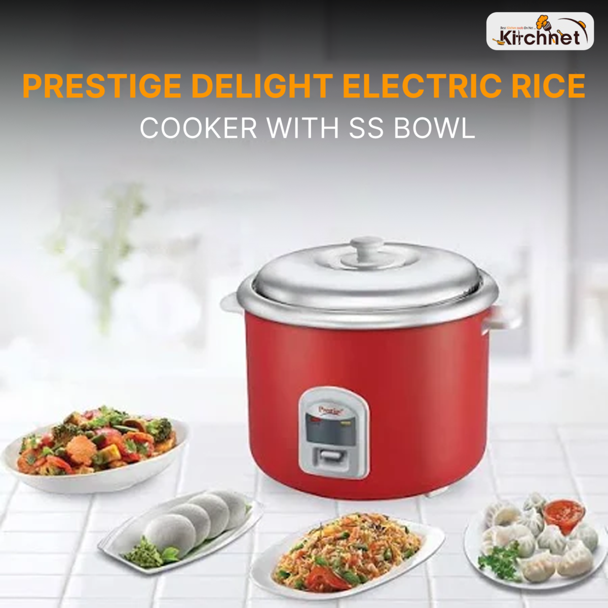 PRESTIGE DELIGHT ELECTRIC RICE COOKER WITH SS BOWL